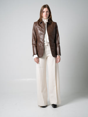 Open image in slideshow, Pablo Leather Tailored Jacket
