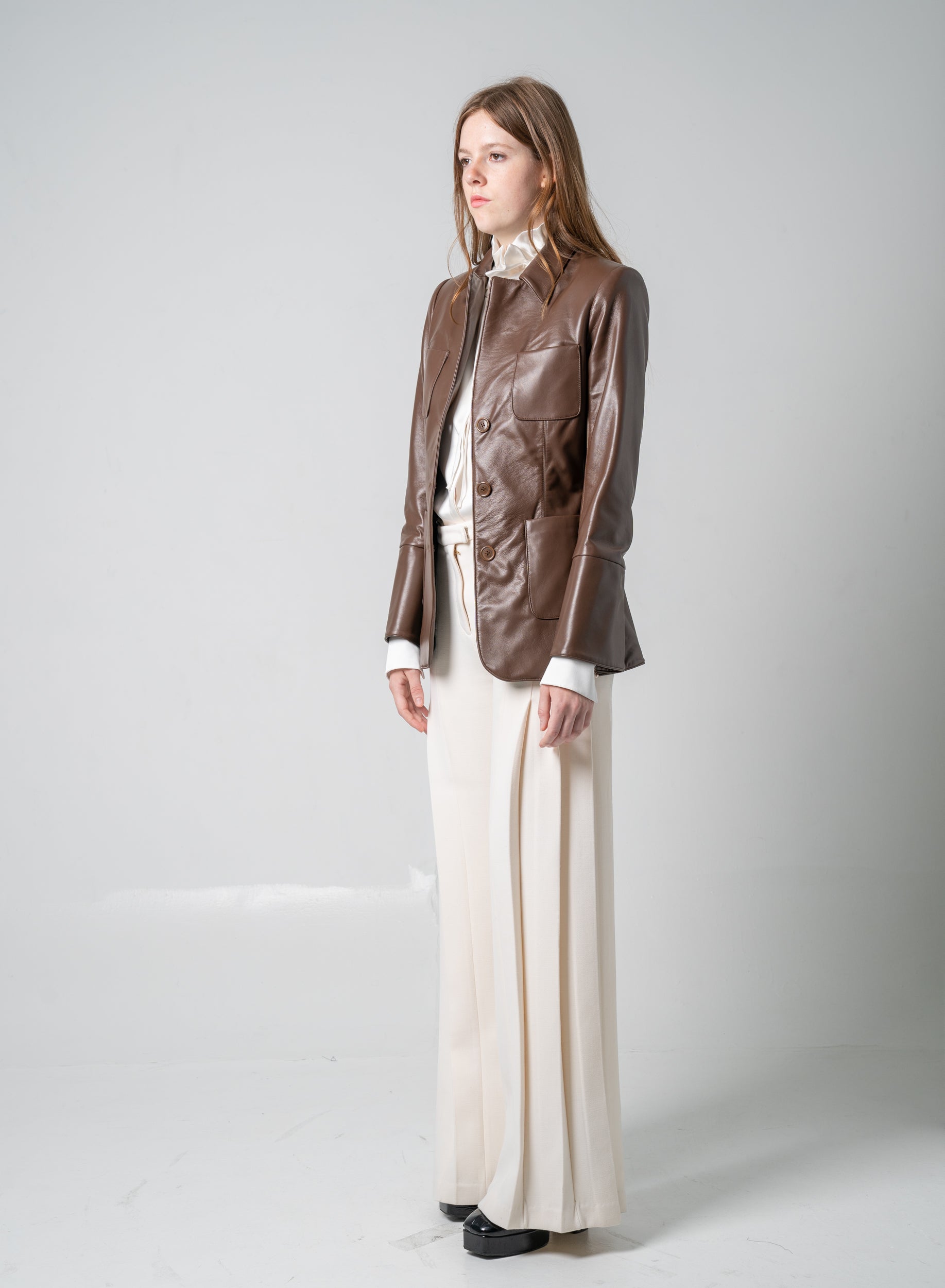 Dove Pleated Trouser